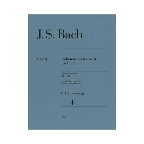 Bach - Italian Concerto BWV 971 for Piano Solo, G. Henle Verlag, 31 Pages