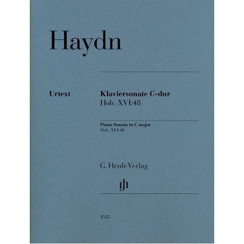 Haydn Piano Sonata C Major Hob. XVI/48 Urtext Edition for Piano Solo