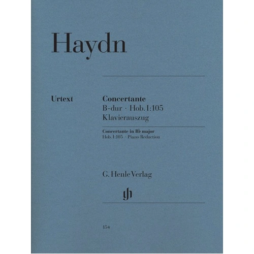 Concertante Hob 1 No. 105 in B Flat Major by Haydn for Bassoon, Oboe, Piano, Cello, Violin - G. Henle Verlag, Quintet, 83 Pages