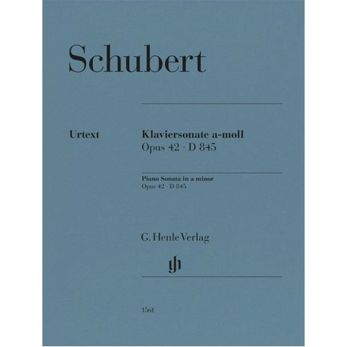 Schubert Piano Sonata in A Minor Op. 42 D 845 Urtext Edition for Piano Solo