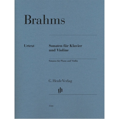 Brahms: Sonatas for Violin and Piano - Urtext Edition, G. Henle Verlag, 202 Pages