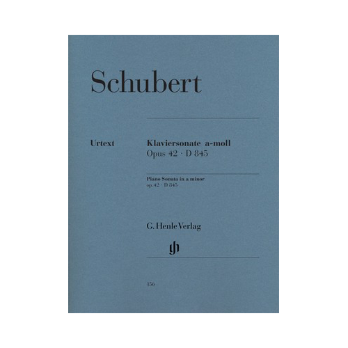 Schubert - Piano Sonata in A Minor Op. 42 D845 - Piano Solo Sheet Music Henle HN156