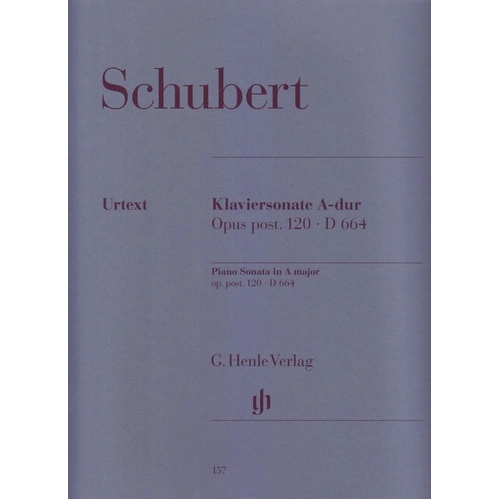 Schubert - Sonata A Major Op. Post. 120 D 664 Urtext Edition for Piano Solo