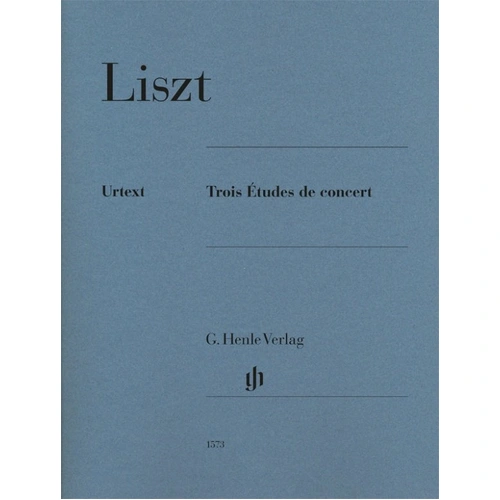 Liszt - 3 Concert Etudes for Piano Urtext, G. Henle Verlag, 52 Pages