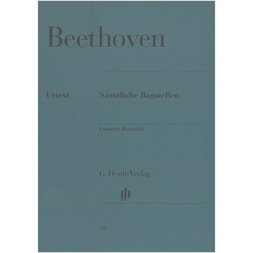 Beethoven Complete Bagatelles for Piano - Urtext Edition, 57 Pages, G. Henle Verlag