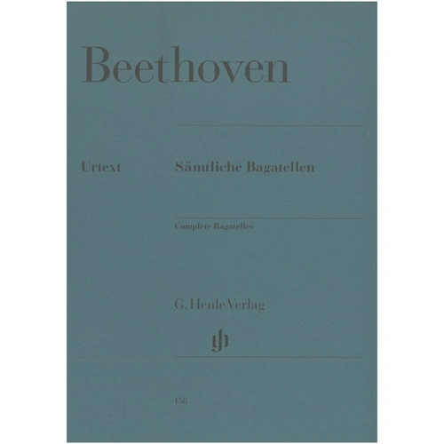 Beethoven Complete Bagatelles for Piano - Urtext Edition, 57 Pages, Published by G. Henle, 9x12 inches