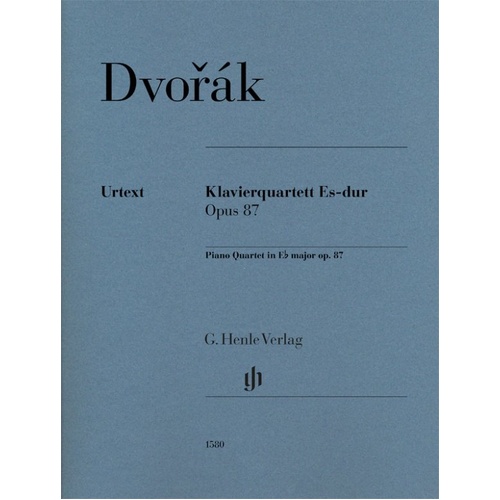 Dvorak Piano Quartet in E Flat Major Op. 87 SC/Pts by G. Henle Verlag