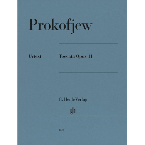 Prokofiev - Toccata Op. 11 for Piano Urtext Edition by G. Henle Verlag