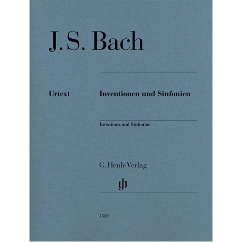 Bach's Inventions and Sinfonias for Piano - G. Henle Verlag Edition, 99 Pages