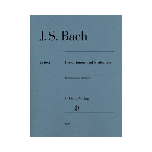 Bach's Inventions and Sinfonias BWV 772-801 Piano Sheet Music No Fingering