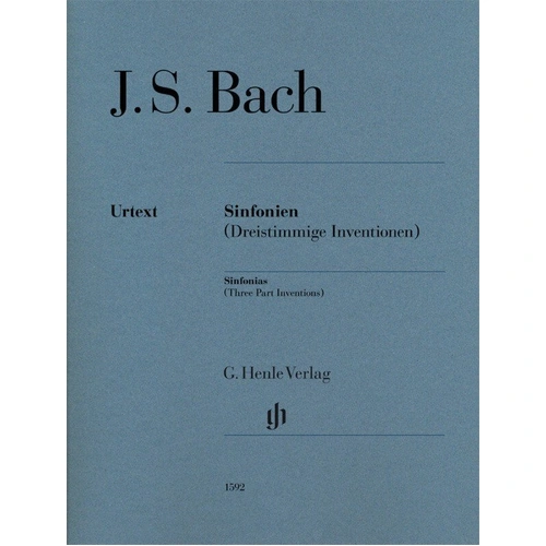 Sinfonias (Three Part Inventions) for Piano by Johann Sebastian Bach, G. Henle Verlag, 59 Pages