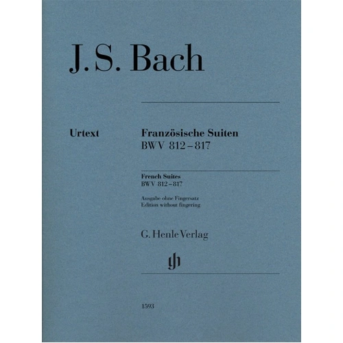 Bach French Suites BWV 812-817 Urtext Edition by G. Henle Verlag, 104 Pages, Piano
