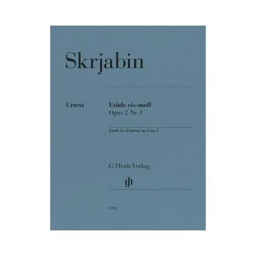 Scriabin - Etude in C Sharp Minor Op. 2 No. 1 for Piano, G. Henle Verlag Edition