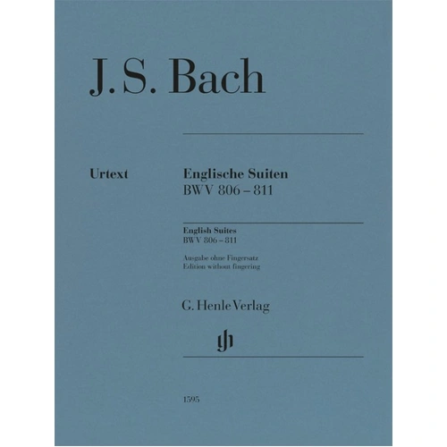 Bach - English Suites BWV 806-811 Urtext Edition for Piano, 144 Pages