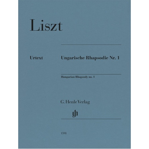 Hungarian Rhapsody No. 1 for Piano by Franz Liszt - G. Henle Verlag Edition, 32 Pages, Piano Solo