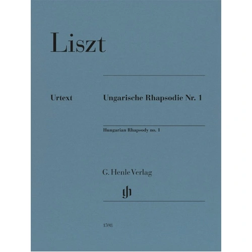 Hungarian Rhapsody No. 1 for Piano by Franz Liszt - Henle Urtext Edition, 32 Pages, Piano Solo, Publisher: G. Henle Verlag
