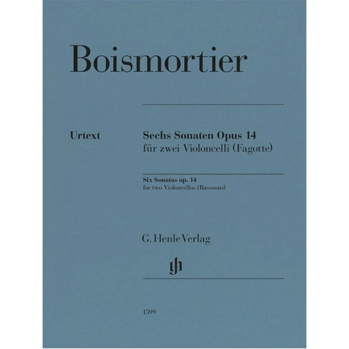 Six Sonatas Op. 14 for 2 Cellos or Bassoons by Joseph Bodin de Boismortier
