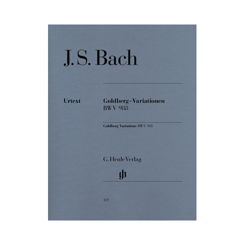 Goldberg Variations BWV 988 - Urtext Edition Piano Sheet Music by Bach, Edited by Rudolf Steglich