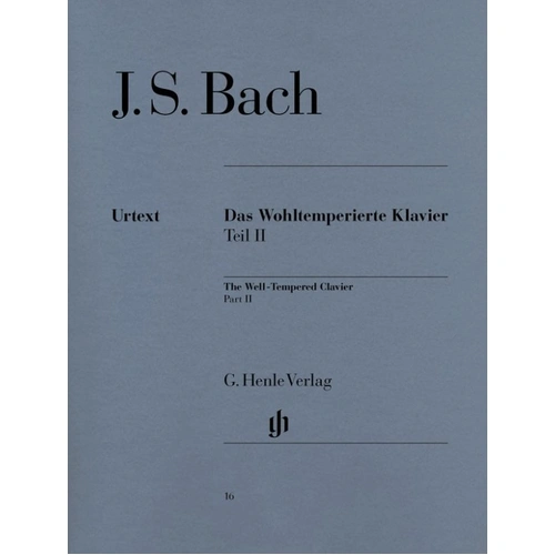 Bach - Preludes and Fugues Book 2 Urtext, Piano Solo Edition, Edited by Andras Schiff, G. Henle Verlag, 180 Pages