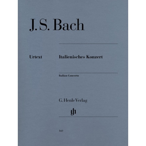 Italian Concerto Bwv 971 Urtext (Softcover Book)