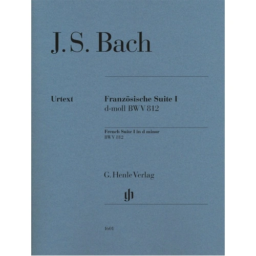 Bach French Suite No. 1 D Minor BWV 812 Piano Urtext Edition