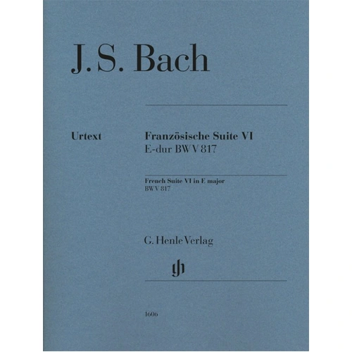 Bach French Suite No 6 E Major BWV 817 Piano Urtext Edition by G. Henle Verlag