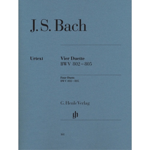 Duets 4 Bwv 802-805 Urtext (Softcover Book)