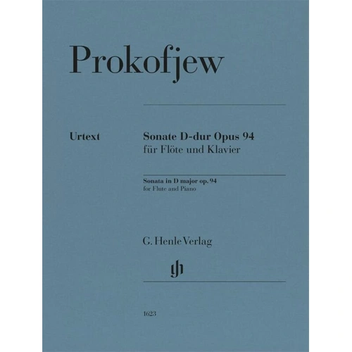 Prokofiev: Sonata in D Major Op. 94 for Flute and Piano - Urtext Edition by G. Henle Verlag, 72 Pages
