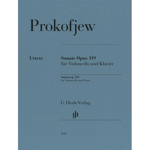 Prokofiev - Sonata Op. 119 for Cello/Piano Urtext Edition by G. Henle Verlag