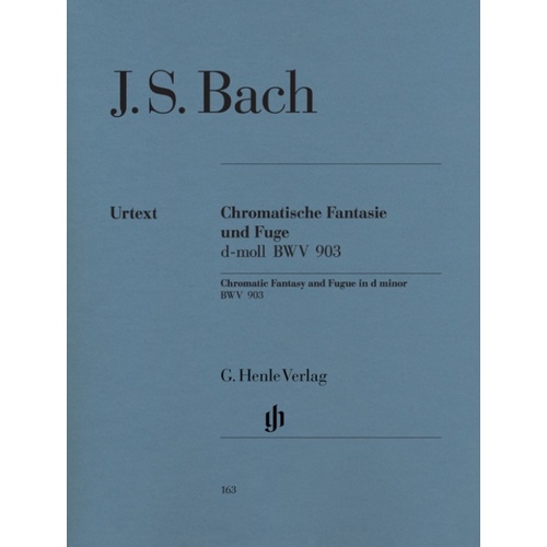 Bach - Chromatic Fantasy And Fugue D Min Bwv 903 (Softcover Book)