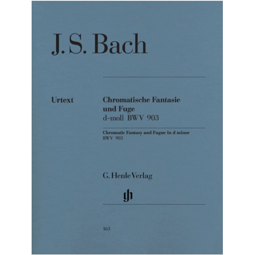 Bach - Chromatic Fantasy & Fugue DMin BWV 903 & 903a - Piano Solo Sheet Music Henle HN163