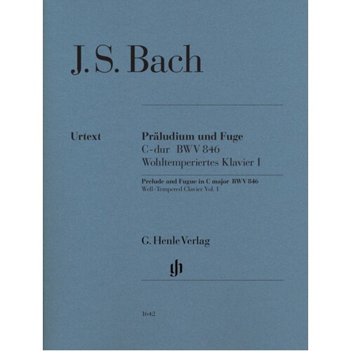 Prelude And Fugue C Maj Bwv 846 Without Fingering (Softcover Book)
