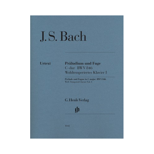 Bach - Prelude And Fugue BWV846 C - Piano Solo Sheet Music Henle HN1642