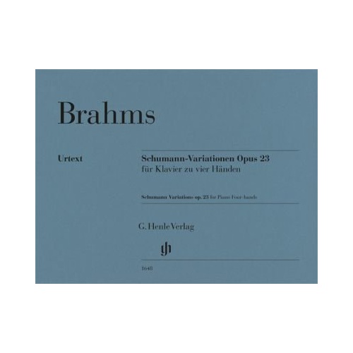 Brahms - Schumann Variations in E Flat Major Op. 23 for Piano Duet, G. Henle Verlag, 31 Pages