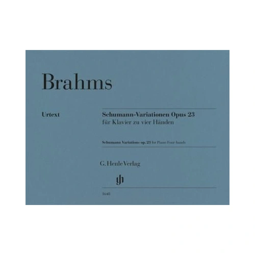 Brahms - Schumann Variations in E Flat Major Op. 23 for Piano Duet, Urtext Edition