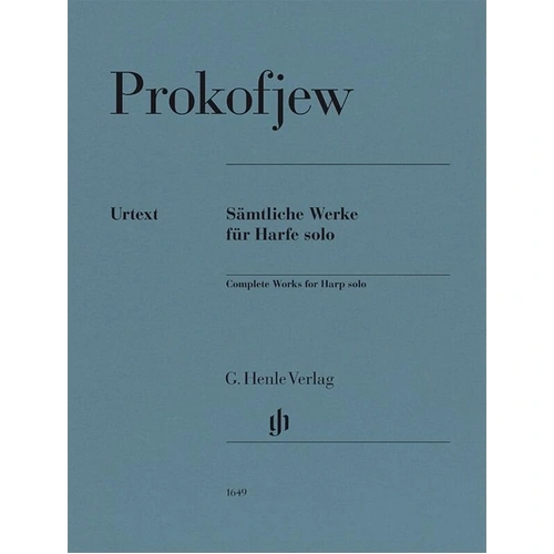 Prokofiev: Complete Works for Harp Solo - Urtext Edition by G. Henle Verlag, 27 Pages, Includes Unpublished Piece and Variants