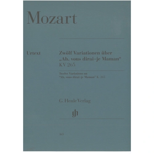 Mozart - 12 Variations on Ah, vous dirai-je Maman K.265 Urtext Edition for Piano Solo