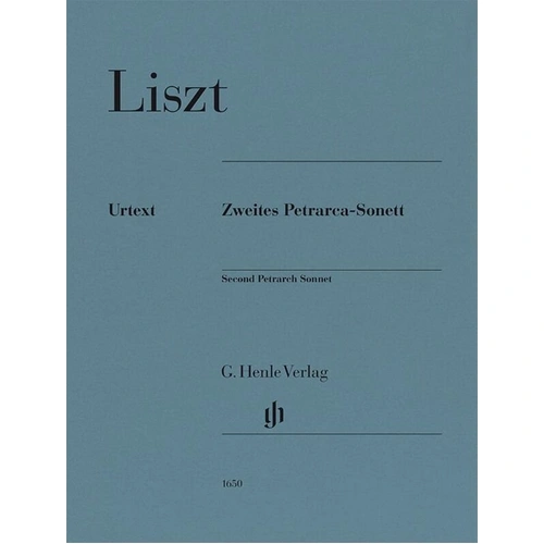 Liszt - Second Petrarch Sonnet for Piano, Urtext Edition, 14 Pages, G. Henle Verlag