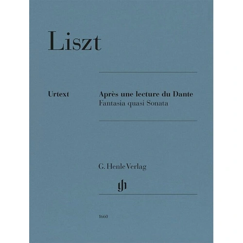 Apres une Lecture du Dante - Fantasia quasi Sonata by Franz Liszt, Piano Solo, 36 Pages, G. Henle Verlag