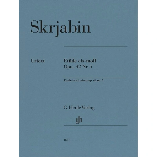 Scriabin Etude in C Sharp Minor Op. 42 No. 5 for Piano - G. Henle Verlag Edition