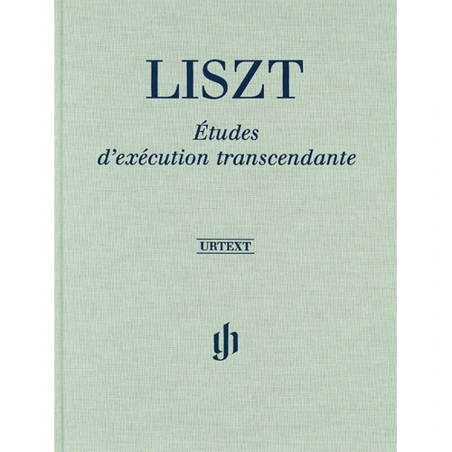 Liszt - Transcendental Etudes Clothbound Urtext Edition for Piano Solo, 132 Pages, Published by G. Henle Verlag
