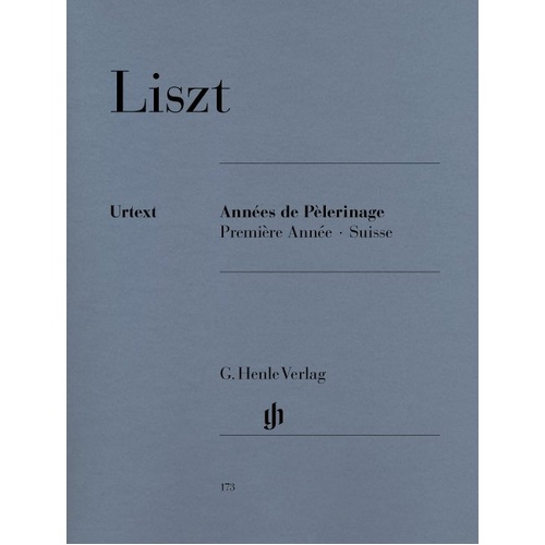 Annees de Pelerinage, Book 1 - Switzerland for Piano Solo by Franz Liszt, 100 Pages, G. Henle Verlag