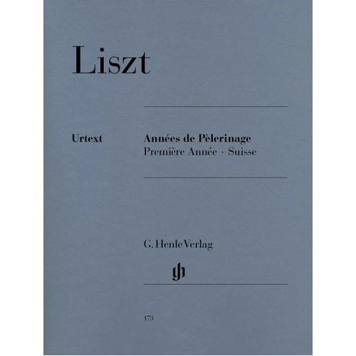 Annees de Pelerinage, Book 1 - Switzerland by Franz Liszt, Piano Solo, 100 Pages, Publisher: G. Henle Verlag