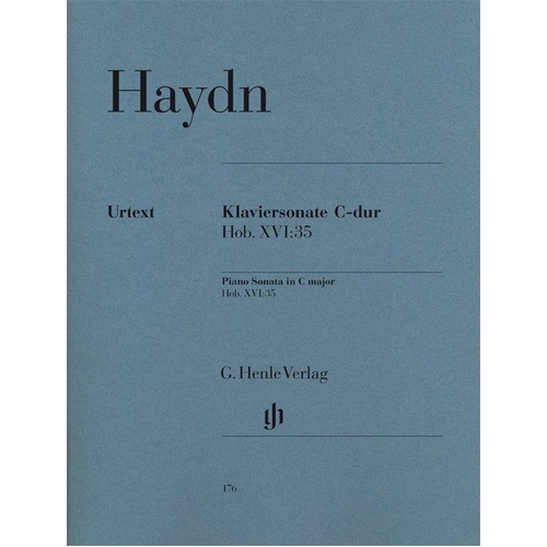 Haydn Sonata Hob 16 No 35 C for Piano, 13 Pages, G. Henle Verlag