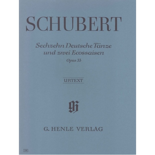 German Dances 16 And 2 Ecossaises Op 33 (Softcover Book)