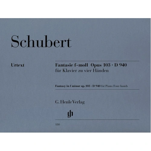Schubert Fantasia in F Minor Op. 103 D940 Piano Duet Urtext Edition