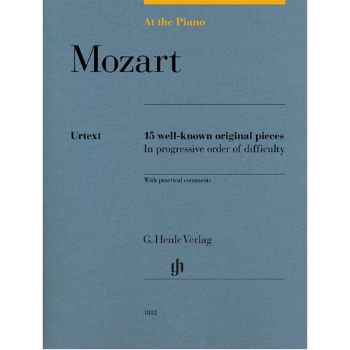 At The Piano Mozart 15 Well-Known Original Pieces (Softcover Book)