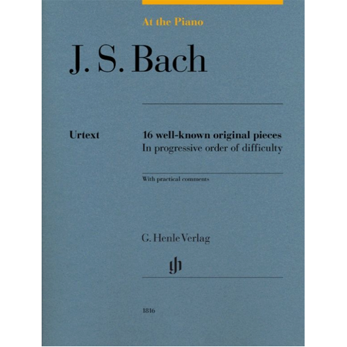 Bach - At the Piano, 16 Original Pieces - Piano Sheet Music Henle HN1816