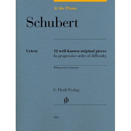 At The Piano Schubert 12 Well-Known Original Pieces (Softcover Book)
