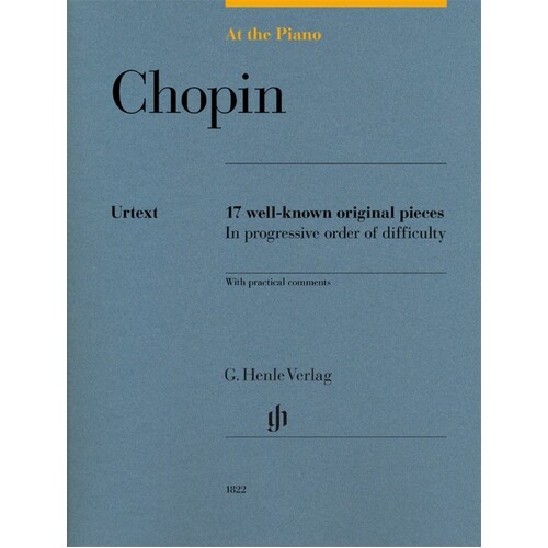 At The Piano Chopin 17 Well-Known Original Pieces (Softcover Book)